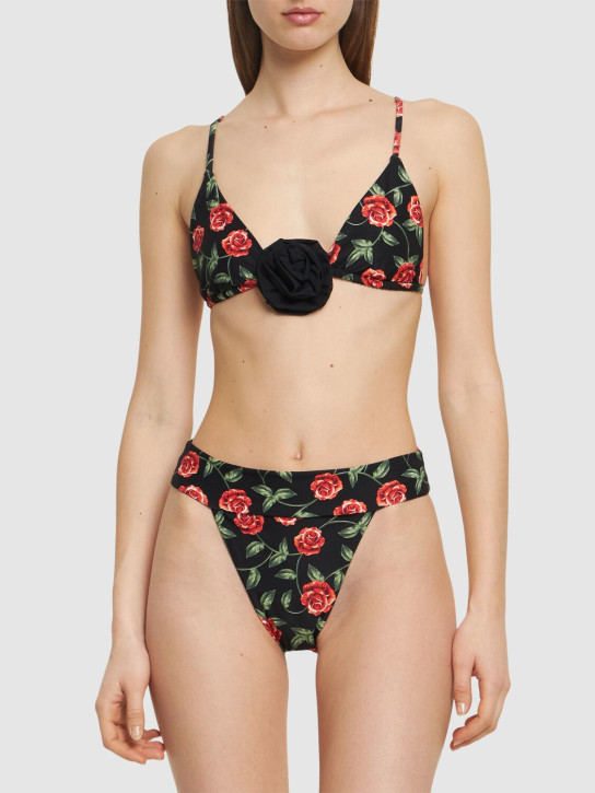 Weworewhat: Bas de bikini taille haute - Noir/Multi - women_1 | Luisa Via Roma