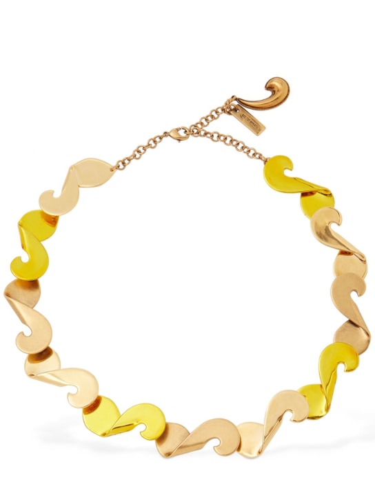 Etro: Paisley necklace - Gold - women_0 | Luisa Via Roma