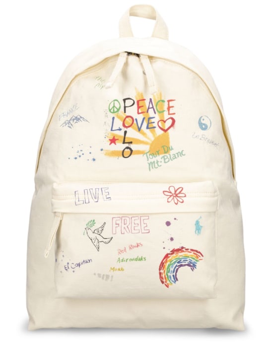 Polo Ralph Lauren: Love printed backpack - women_0 | Luisa Via Roma
