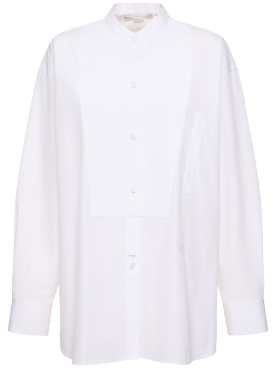 Stella McCartney: Cotton poplin shirt - White - women_0 | Luisa Via Roma