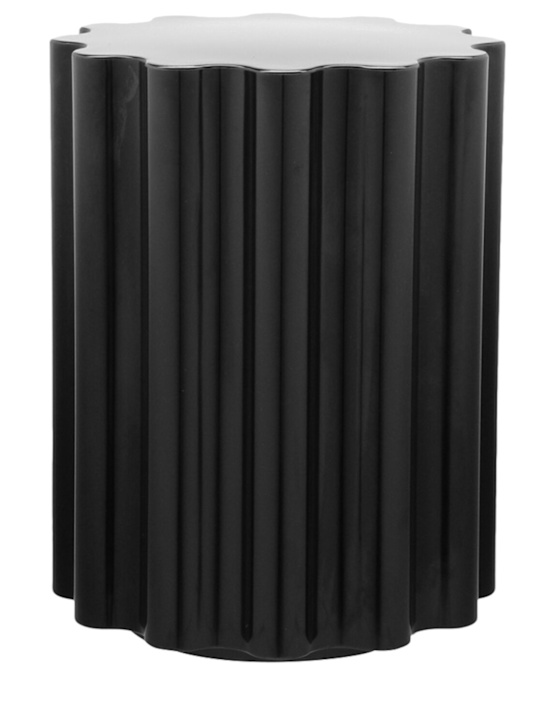 Kartell: Tavolino/sgabello Colonna - Nero - ecraft_0 | Luisa Via Roma