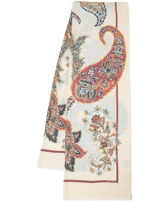 Etro: Printed modal & cashmere scarf - women_0 | Luisa Via Roma