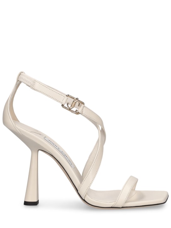 Jimmy Choo: 100mm hohe Sandaletten aus Leder „Jessica“ - women_0 | Luisa Via Roma