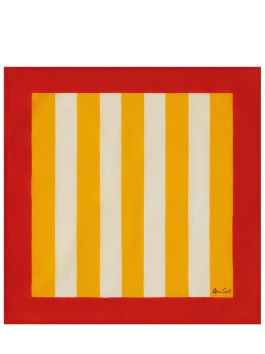 LISA CORTI: Set of 4 Nizam Stripes napkins - Yellow - ecraft_0 | Luisa Via Roma
