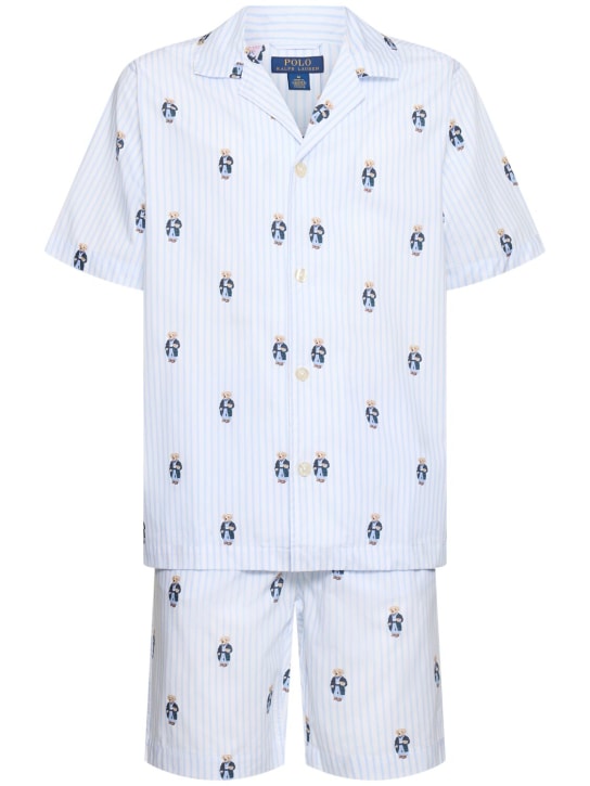 Polo Ralph Lauren: Set pigiama con stampa - All Over Bear - men_0 | Luisa Via Roma