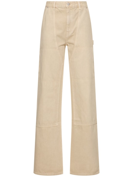 Helmut Lang: Carpenter cotton pants - Bej - women_0 | Luisa Via Roma
