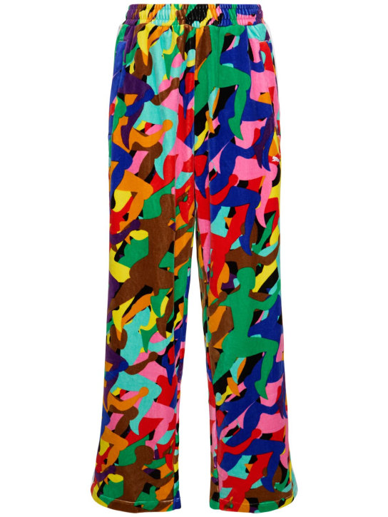 PUMA: Pantaloni T7 in velour - Multicolore - men_0 | Luisa Via Roma