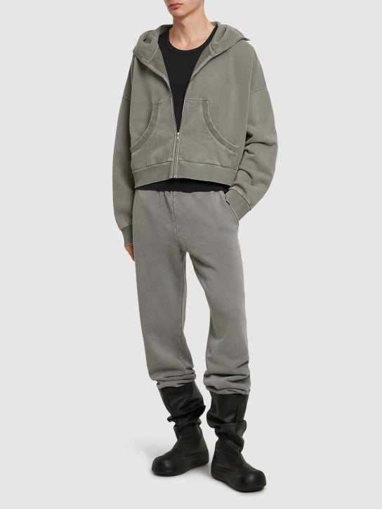 Entire Studios: Full zip hooded sweatshirt - Grey - men_1 | Luisa Via Roma