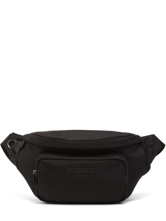 Dsquared2: Urban logo tech belt bag - Black - men_0 | Luisa Via Roma
