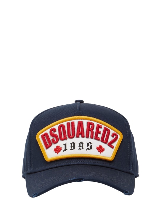 Dsquared2: Dsquared2 1995棉质棒球帽 - 蓝色 - men_0 | Luisa Via Roma