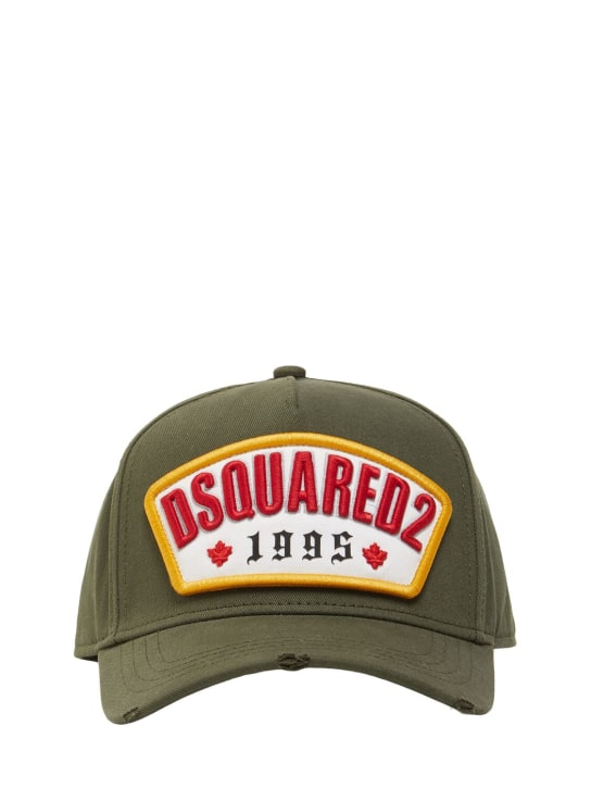Dsquared2: Dsquared2 1995棉质棒球帽 - 绿色 - men_0 | Luisa Via Roma