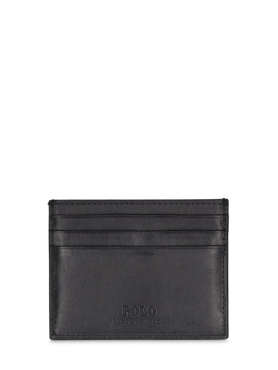 Polo Ralph Lauren: Polo card case - Black Multipony - men_1 | Luisa Via Roma