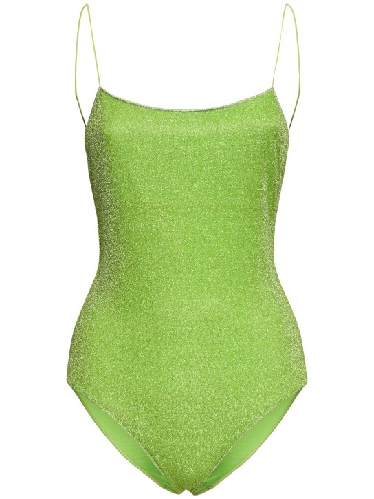 Oséree Swimwear: Lumière one piece swimsuit - Green - women_0 | Luisa Via Roma