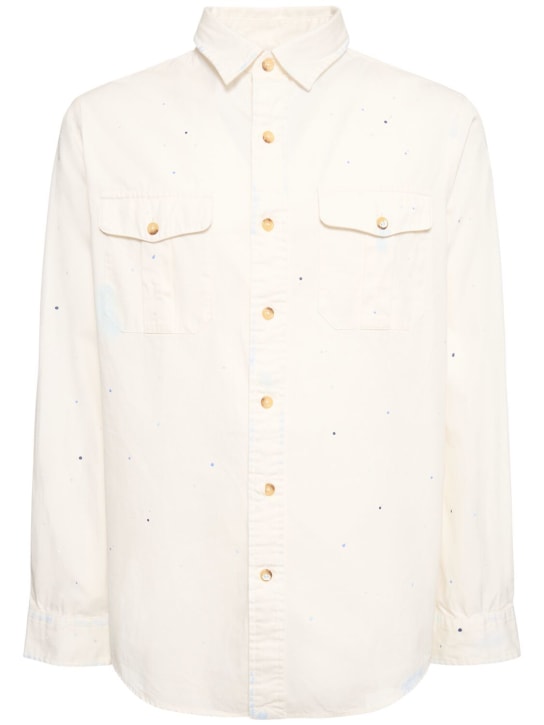 Polo Ralph Lauren: White chino shirt - Beyaz - men_0 | Luisa Via Roma