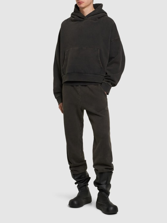 Entire Studios: Heavy Hood washed cotton hoodie - men_1 | Luisa Via Roma