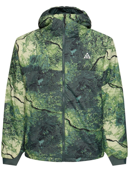 Nike: ACG Therma-FIT ADV allover print jacket - Vintage Green/S - men_0 | Luisa Via Roma