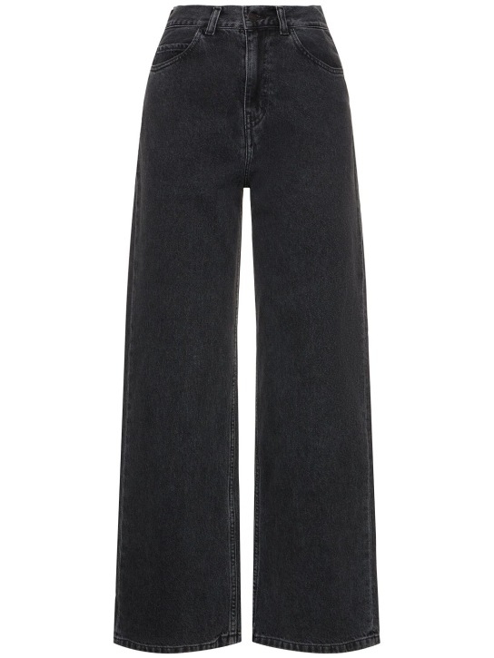 Carhartt WIP: Jeans con cintura alta - Negro - women_0 | Luisa Via Roma