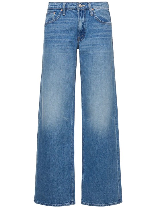 Mother: The Down Low Spinner Sneak jeans - Blue - women_0 | Luisa Via Roma