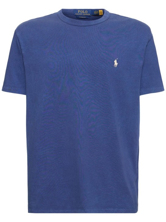 Polo Ralph Lauren: Camiseta polo con bordado - Light Navy - men_0 | Luisa Via Roma