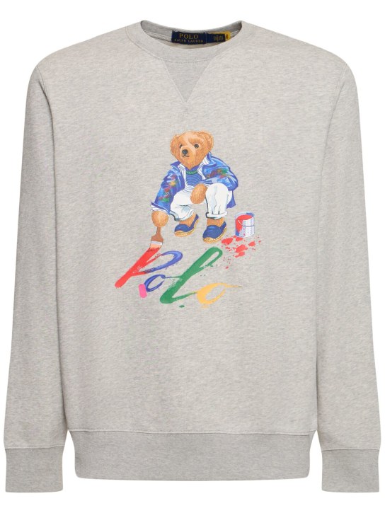 Polo Ralph Lauren: Paint Bear sweatshirt - Grey/Multi - men_0 | Luisa Via Roma