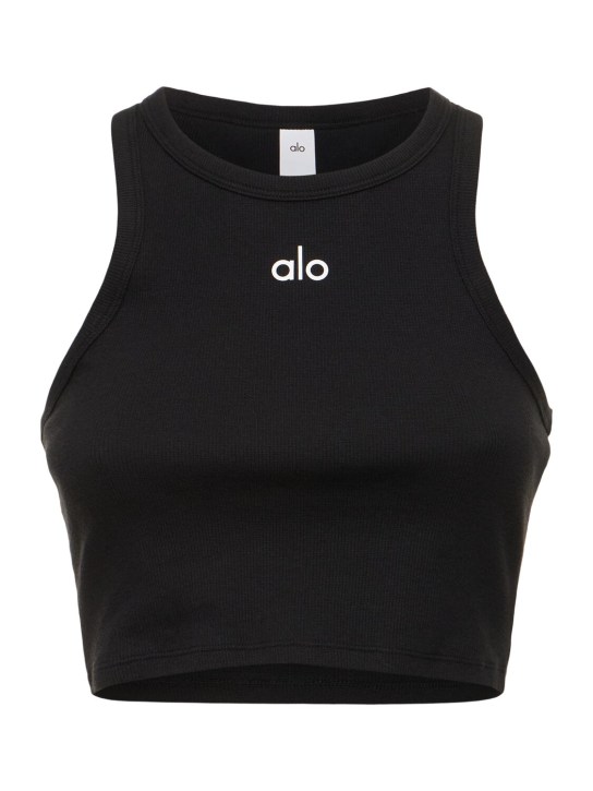 Alo Yoga® Aspire Tank Top - Black/white