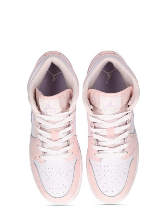 Nike: Sneakers "Air Jordan 1 Mid" - Pink Wash/Viole - kids-boys_1 | Luisa Via Roma