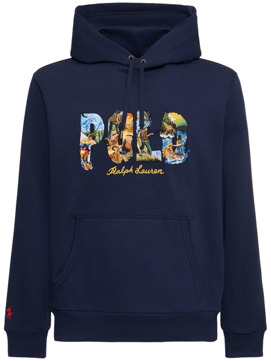Polo Ralph Lauren: Polo Cruise navy hoodie - Cruise Navy - men_0 | Luisa Via Roma