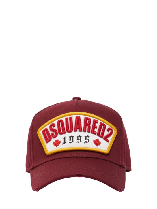 Dsquared2: Dsquared2 1995棉质棒球帽 - 棕色 - men_0 | Luisa Via Roma