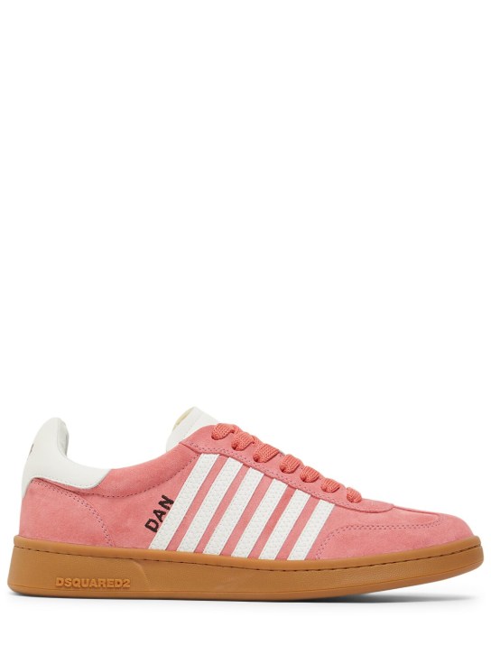 Dsquared2: 20mm Boxer suede sneakers - women_0 | Luisa Via Roma