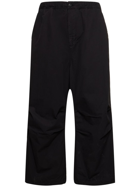 Carhartt WIP: Judd garment dyed pants - Black - men_0 | Luisa Via Roma