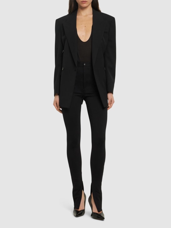 Wardrobe.nyc: HB stretch leggings - Black - women_1 | Luisa Via Roma