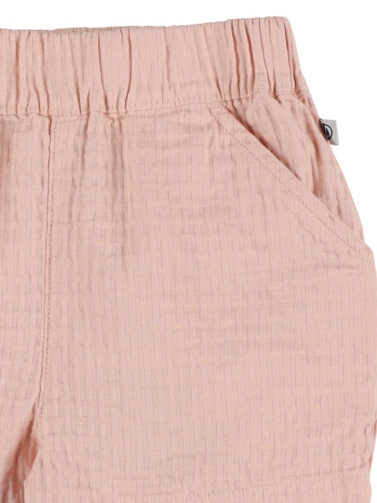 Petit Bateau: Cotton shorts - Pink - kids-girls_1 | Luisa Via Roma