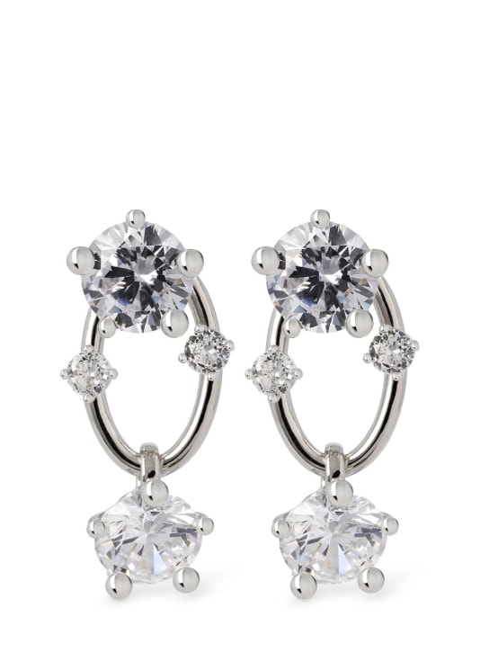 Panconesi: Ohrringe „Diamanti“ - Silber/Kristall - women_0 | Luisa Via Roma
