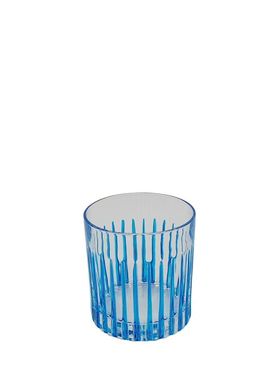 Les Ottomans: Set of 4 hand-painted crystal glasses - Blue - ecraft_0 | Luisa Via Roma