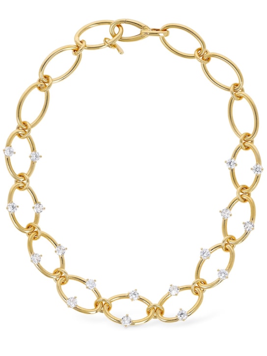 Panconesi: Halsband mit Kristallen „Kismet“ - Gold/Kristall - women_0 | Luisa Via Roma