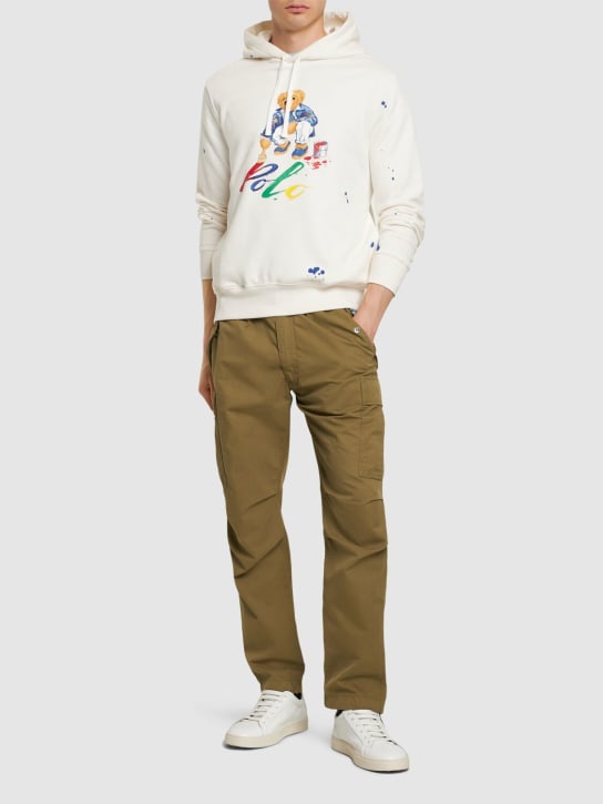 Polo Ralph Lauren: Graphic paint sweatshirt w/ bear - Navis Paint - men_1 | Luisa Via Roma