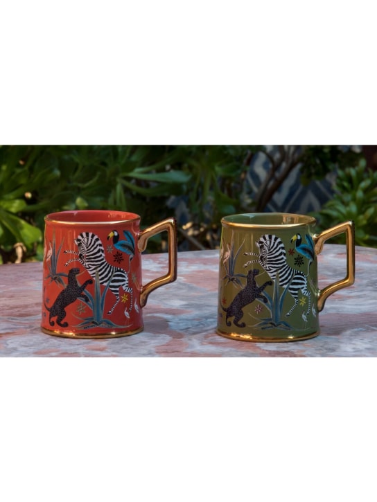 ORTIGIA: Jungle ceramic mug - 그린 - ecraft_1 | Luisa Via Roma