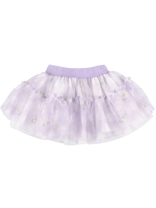 Monnalisa: Tulle skirt - Light Purple - kids-girls_0 | Luisa Via Roma