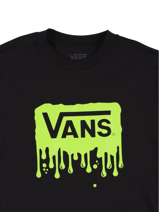 Vans: Printed cotton jersey t-shirt - Black - kids-boys_1 | Luisa Via Roma