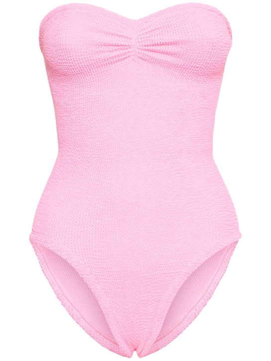 Hunza G: Brooke one piece strapless swimsuit - women_0 | Luisa Via Roma