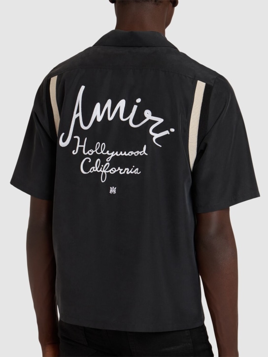 Amiri: Hollywood varsity shirt - Black - men_2 | Luisa Via Roma