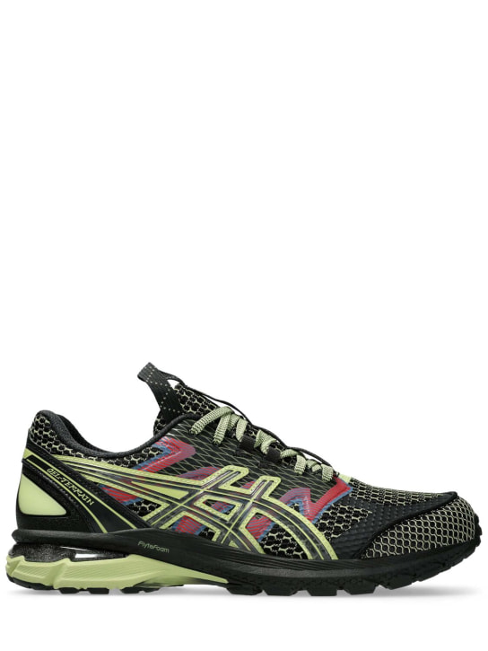 Asics: US4-S Gel-Terrain运动鞋 - 黑色/绿黄色 - men_0 | Luisa Via Roma