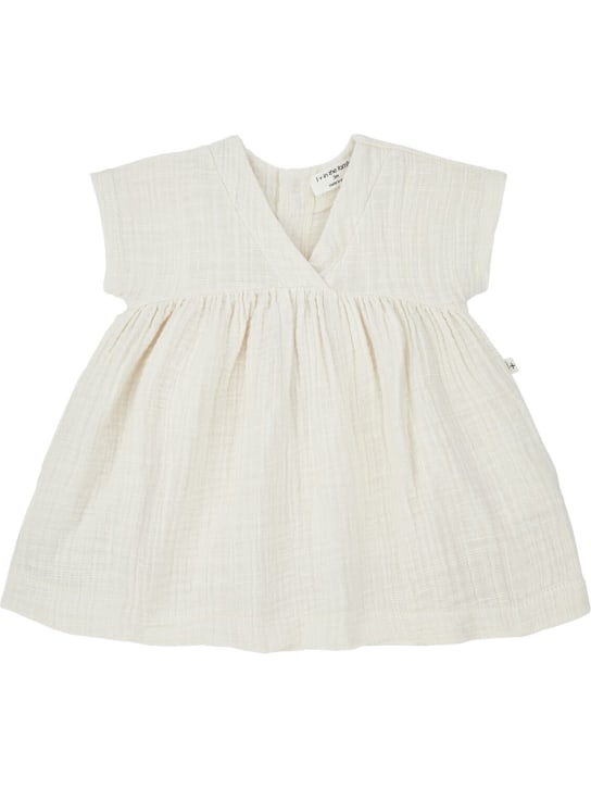 1 + IN THE FAMILY: Cotton jersey dress - Ivory - kids-girls_1 | Luisa Via Roma
