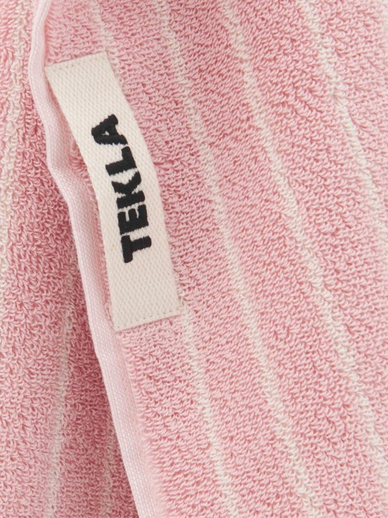 Tekla: Set of 3 organic cotton towels - Pink - ecraft_1 | Luisa Via Roma