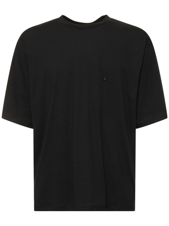A Paper Kid: Unisex Tシャツ - ブラック - men_0 | Luisa Via Roma