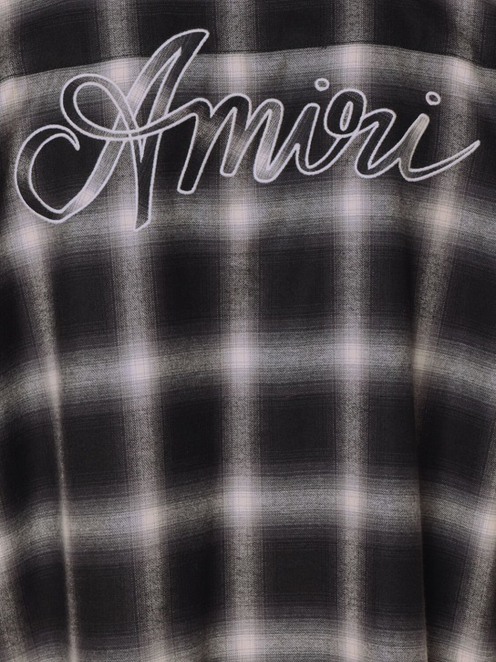 Amiri: Swirl flannel shirt - men_5 | Luisa Via Roma