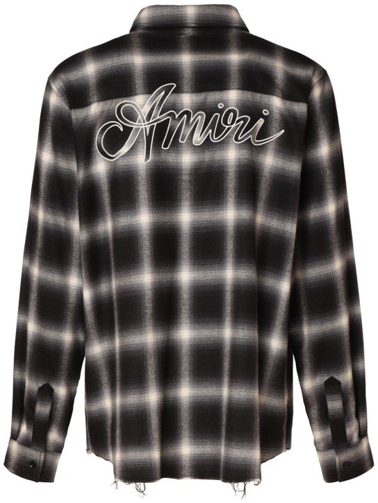Amiri: Swirl flannel shirt - men_3 | Luisa Via Roma