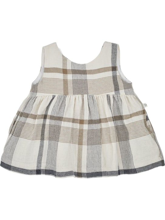 1 + IN THE FAMILY: Cotton madras dress - Gri/Renkli - kids-girls_1 | Luisa Via Roma