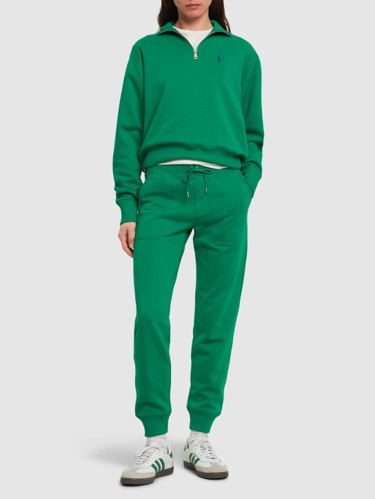 Polo Ralph Lauren: Pantalon en coton mélangé Mari - Vert - women_1 | Luisa Via Roma