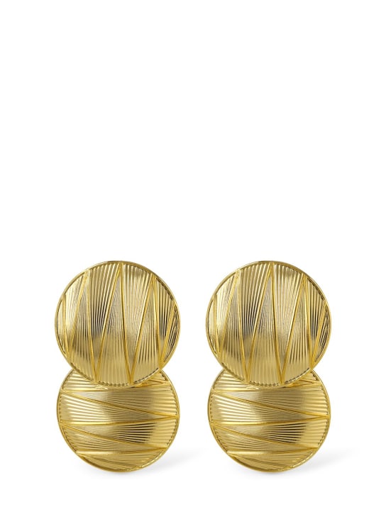 Destree: Sonia geometric stud earrings - Gold - women_0 | Luisa Via Roma